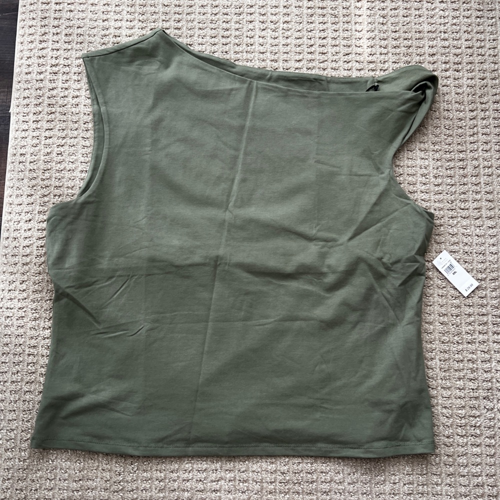 Olive Green Sleeveless Top